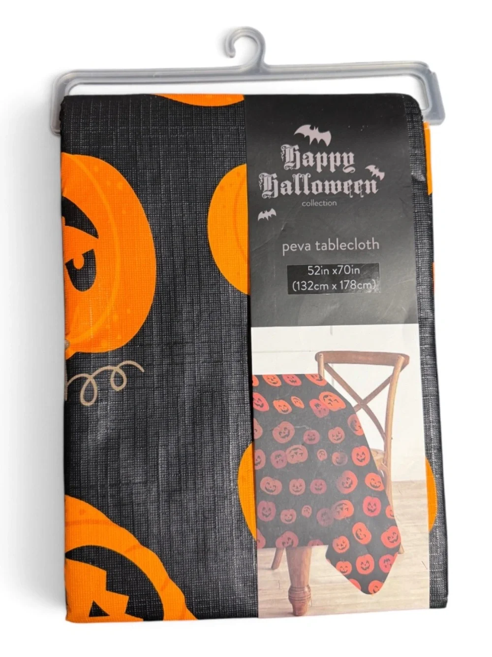 NWT Halloween Jack O Lantern Tablecloth 52x70
